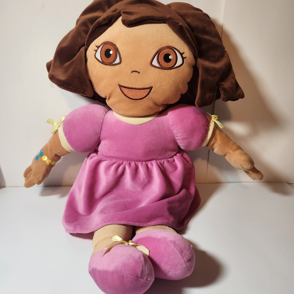 Dora the Explorer Large Plush Doll 25 Inch Pink Dress Stuffed Toy Nick Jr